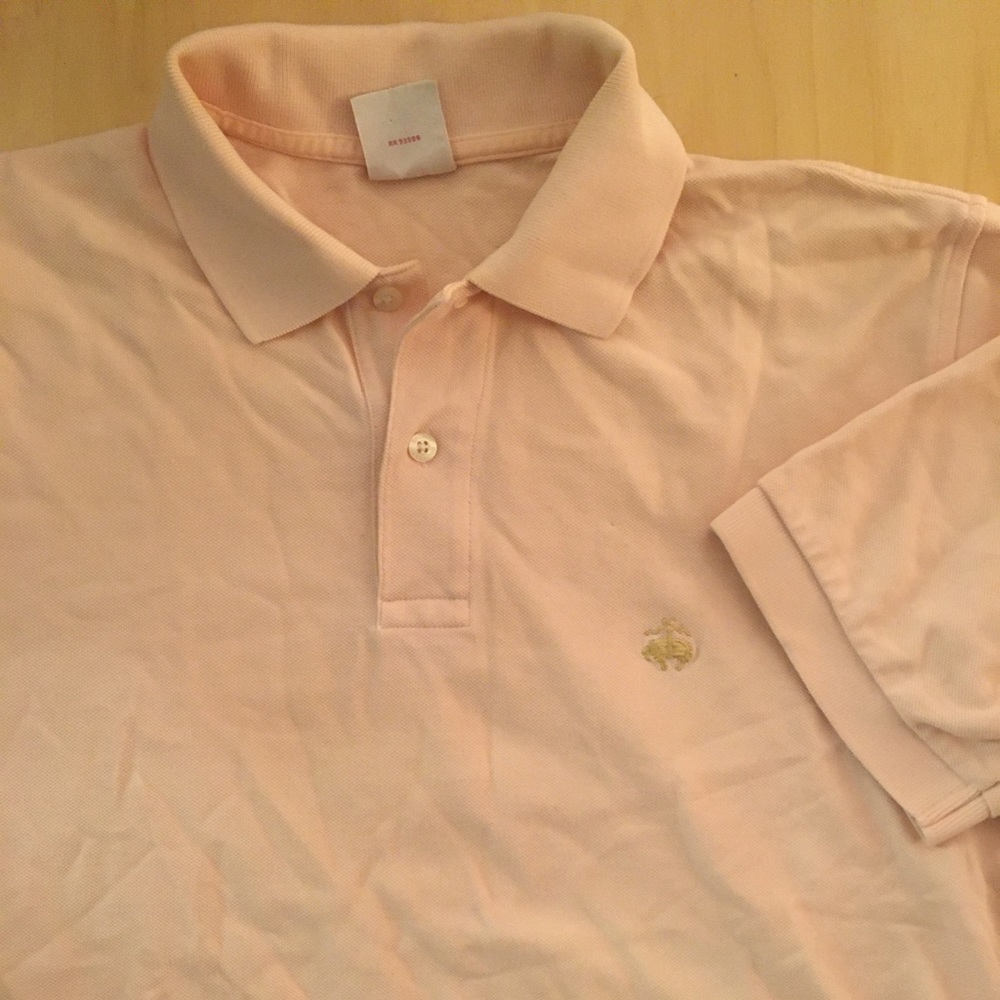 Brooks Brothers fine pink polo shirt, Size S